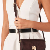 Chelsea Cross Body Bag - Čokoladni Sued