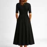 Eleanor | Elegantna Midi Haljina sa Džepovima