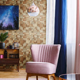 Dřevěný mozaikový panel na zeď