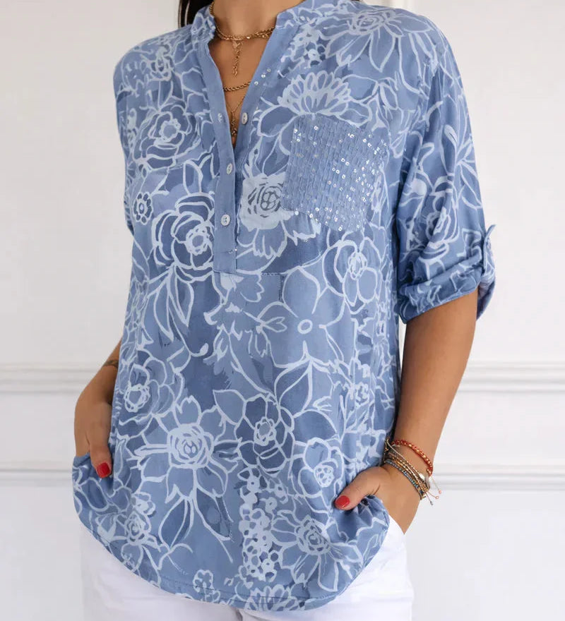 Kamila | Elegantna Bluza sa Džepom