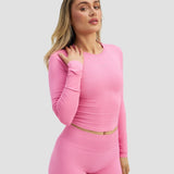 Elevate™ Kompresioni Dugi Rukav Top | Bubble Pink
