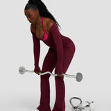 Elevate™ Sculpting Seamless V-Neck Top | Merlot