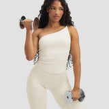 Elevate™ Sculpting Asymmetric Twist Top | Krem