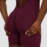 Elevate™ Sculpting Halterneck All In One | Merlot