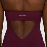 Elevate™ Sculpting Halterneck All In One | Merlot