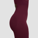 Elevate™ Sculpting Halterneck All In One | Merlot