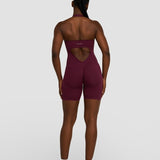 Elevate™ Sculpting Halterneck All In One | Merlot