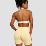 Elevate™ Sculpting Seamless Adjustable Halter Bra | Krem