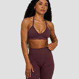Elevate™ Sculpting Seamless Adjustable Halter Bra | Tamno ljubičasta