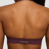 Elevate™ Sculpting Seamless Adjustable Halter Bra | Tamno ljubičasta