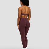 Elevate™ Sculpting Seamless Adjustable Halter Bra | Tamno ljubičasta