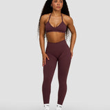 Elevate™ Sculpting Seamless Adjustable Halter Bra | Tamno ljubičasta