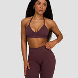 Elevate™ Sculpting Seamless Adjustable Halter Bra | Tamno ljubičasta
