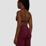Elevate™ Sculpting Seamless Adjustable Halter Bra | Merlot