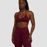 Elevate™ Sculpting Seamless Adjustable Halter Bra | Merlot