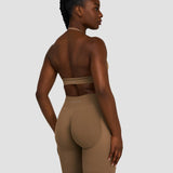 Elevate™ Sculpting Seamless Adjustable Halter Bra | Toffee