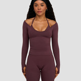 Elevate™ Sculpting Seamless V-Neck Top | Tamno ljubičasta