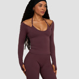 Elevate™ Sculpting Seamless V-Neck Top | Tamno ljubičasta