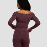 Elevate™ Sculpting Seamless V-Neck Top | Tamno ljubičasta