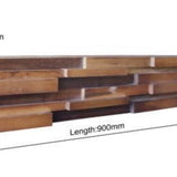 Mino 3D Dřevěný Panel na Stěnu - Hnědé Tóny (Sada 4 nebo 12)