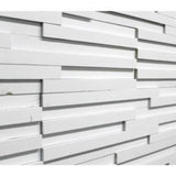Sierra 3D dřevěný panel na stěnu - hnědé/bílé odstíny (sada 4 nebo 12)