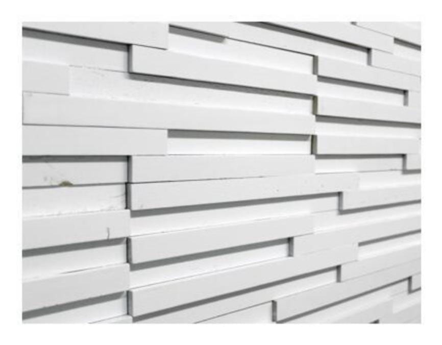 Sierra 3D dřevěný panel na stěnu - hnědé/bílé odstíny (sada 4 nebo 12)