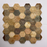 Hexad Dřevěný Mozaikový Stěnový Panel