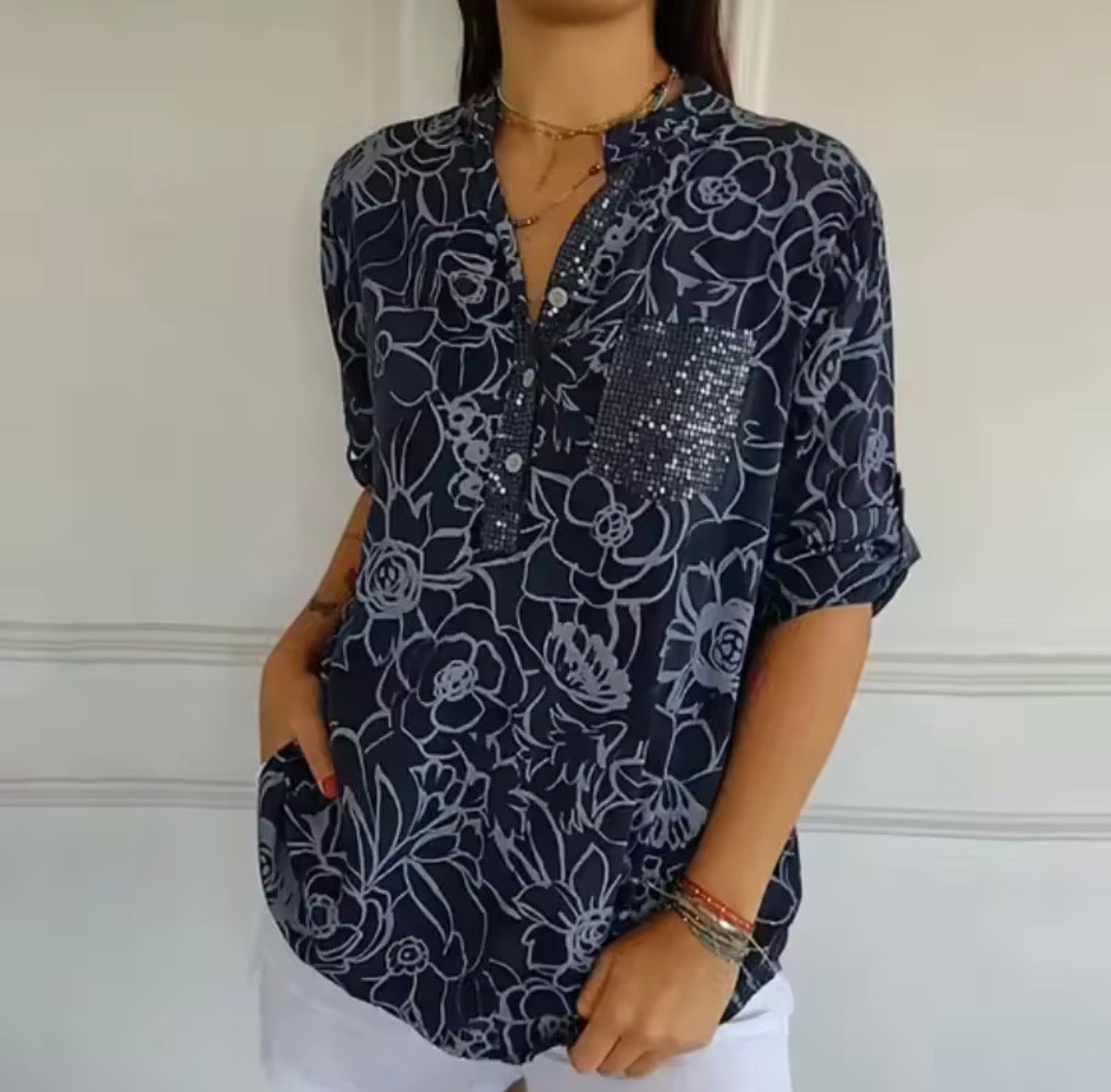 Kamila | Elegantna Bluza sa Džepom