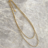 Sarah Twist Necklace Set - Zlato