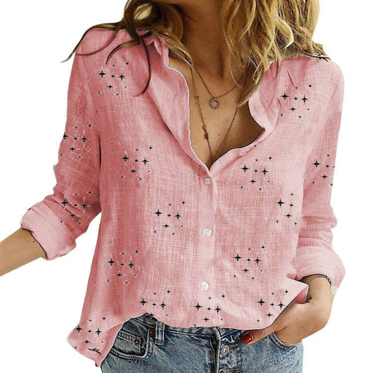 QUINN | Klasična Printana Bluza