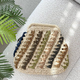 Eadie Crochet Weave Framed Clutch - Višebojno / Prirodno