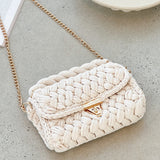 Annabel Chunky Plaited Handbag - Svetla krema