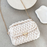 Annabel Chunky Plaited Handbag - Svetla krema