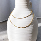 Sarah Twist Necklace Set - Zlato