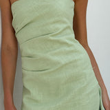 Dana Strapless Mini Haljina - Mint