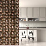 Mosaicová dřevěná stěna Weave Cube
