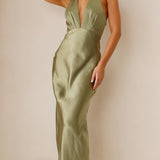Chloe Maxi Haljina - Maslina
