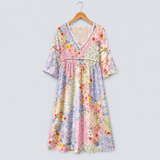 Clara Waverly | Cvetna patchwork haljina