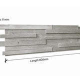 Albi 3D dřevěný panel na stěnu - šedé/bílé odstíny (sada 4 nebo 12)