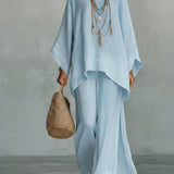Celine | Elegantni laneni dvodelni set