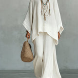Celine | Elegantni laneni dvodelni set