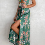 Dreamers Midi Haljina - Zelena Cvjetna