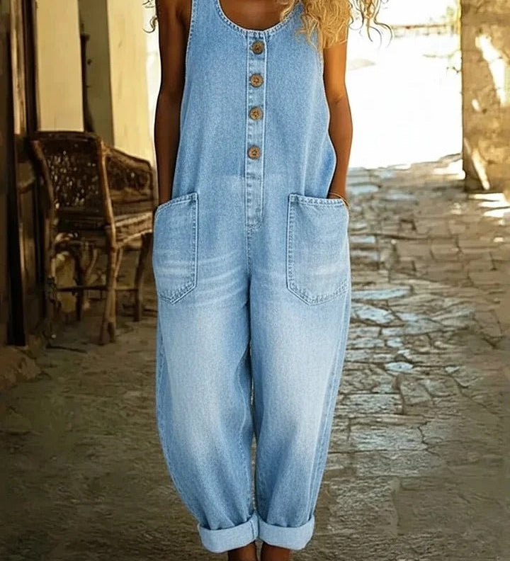Audra - Vintage Prani Pamuk Denim Tregerice