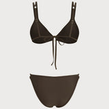 Bikini Set O-Prsten u Boji Kafe