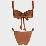 Bikini set sa čipkastim dekolteom od karamele