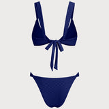 Kraljevsko Plavi Teksturisani Bikini Set