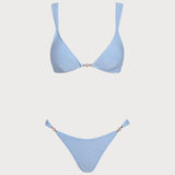 Plavi Teksturisani Bikini Set