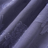 Plava Jacquard Slip Maxi Haljina